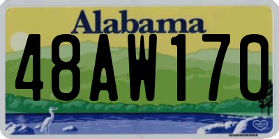 AL license plate 48AW170