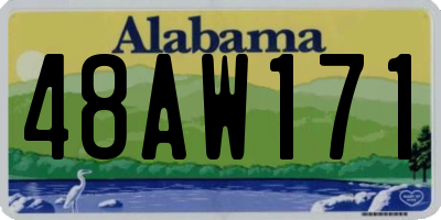 AL license plate 48AW171