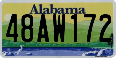 AL license plate 48AW172