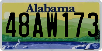 AL license plate 48AW173