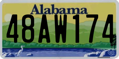 AL license plate 48AW174