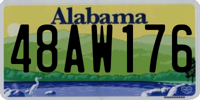 AL license plate 48AW176
