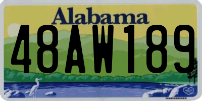 AL license plate 48AW189