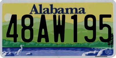 AL license plate 48AW195