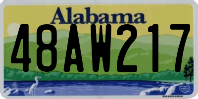 AL license plate 48AW217