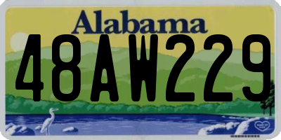 AL license plate 48AW229