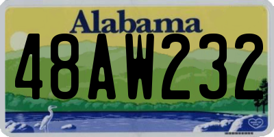 AL license plate 48AW232
