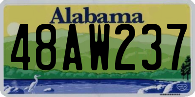AL license plate 48AW237