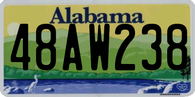 AL license plate 48AW238