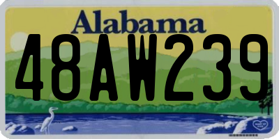 AL license plate 48AW239