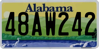 AL license plate 48AW242