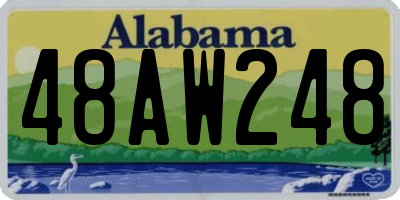 AL license plate 48AW248