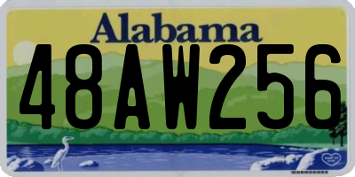AL license plate 48AW256