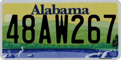 AL license plate 48AW267