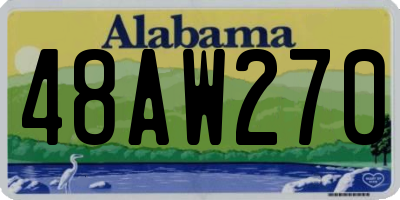AL license plate 48AW270