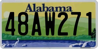 AL license plate 48AW271