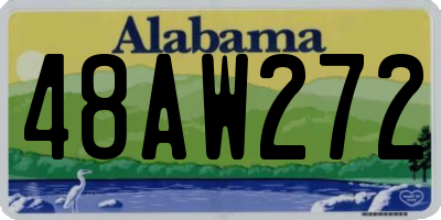 AL license plate 48AW272