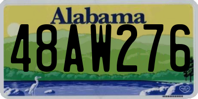 AL license plate 48AW276
