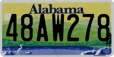 AL license plate 48AW278