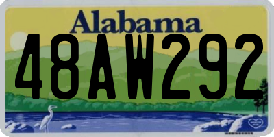 AL license plate 48AW292