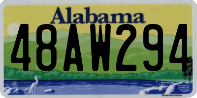 AL license plate 48AW294
