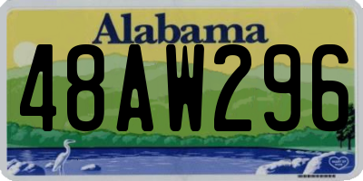 AL license plate 48AW296