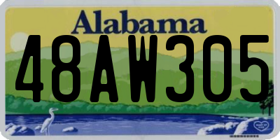 AL license plate 48AW305
