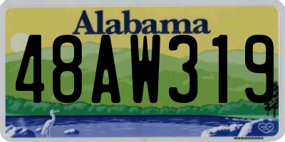 AL license plate 48AW319