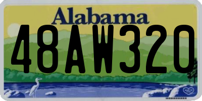 AL license plate 48AW320