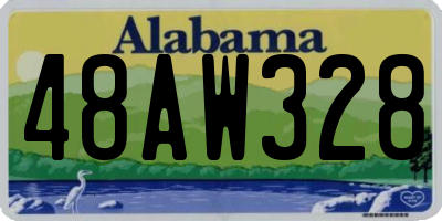 AL license plate 48AW328