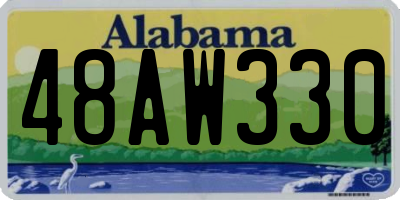 AL license plate 48AW330