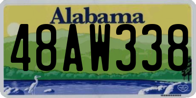 AL license plate 48AW338