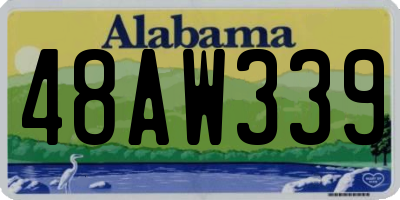 AL license plate 48AW339