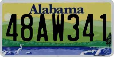 AL license plate 48AW341