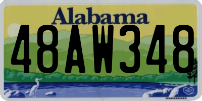 AL license plate 48AW348