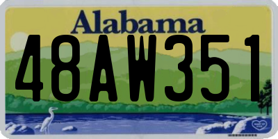 AL license plate 48AW351