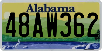 AL license plate 48AW362