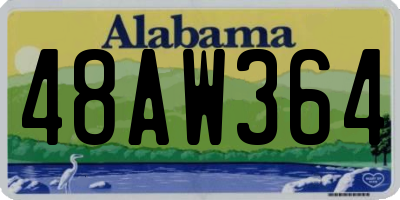 AL license plate 48AW364