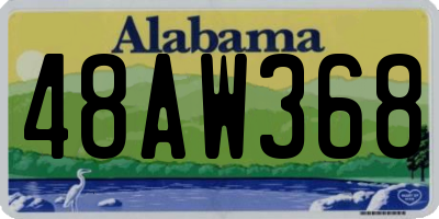 AL license plate 48AW368