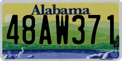 AL license plate 48AW371