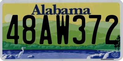 AL license plate 48AW372