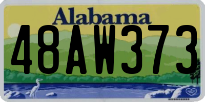 AL license plate 48AW373
