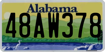 AL license plate 48AW378