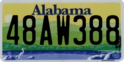 AL license plate 48AW388