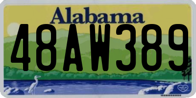 AL license plate 48AW389