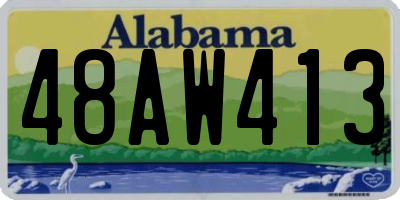 AL license plate 48AW413