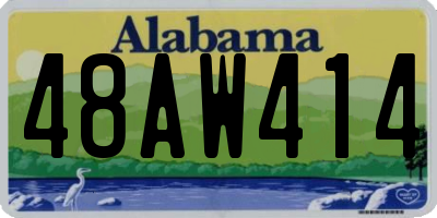 AL license plate 48AW414