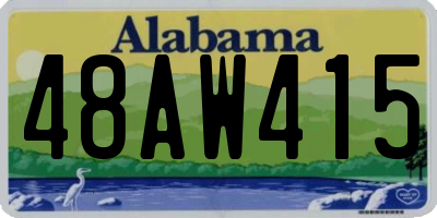 AL license plate 48AW415