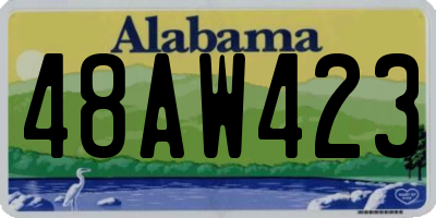 AL license plate 48AW423