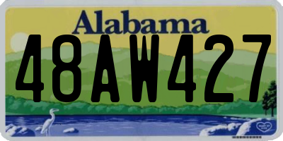 AL license plate 48AW427